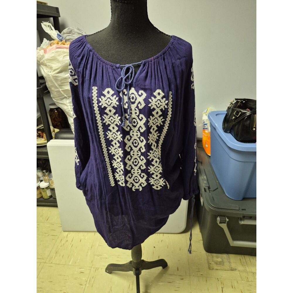 Cute Options Blue Blouse